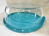 PYREX Pro Deluxe ROUND 12 Cup / 3 Qt DISH & COVER 10"x3.5" Turquoise 8202