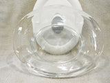 PYREX Pro Deluxe OVAL 3.67 Cup STORAGE DISH & Vent COVER 8500 Ivory White Gray