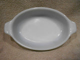 PYREX 10-oz AVOCADO GREEN PIXIE Corning 700 ml AuGratin Dish Milkglass 7" Baker