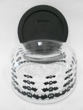 ❤️ New 2014 PYREX 4 Cup BLACK BATS 1-Qt Storage BOWL Spooky Halloween