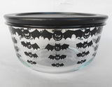 ❤️ 6-pc PYREX Halloween 4-Cup STORAGE BOWLS w/Covers 1-Qt Pumpkins, Ghosts & Bats
