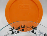 ❤️ New PYREX CATS 4 Cup HALLOWEEN STORAGE Bowl Spooky Scary *BLACK or ORANGE
