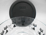 ❤️ New PYREX CATS 4 Cup HALLOWEEN STORAGE Bowl Spooky Scary *BLACK or ORANGE