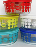 ❤️ NEW Pyrex 100th Anniversary 1915 POLKA DOTS 4-Cup Storage Bowl *U-Pick Color!