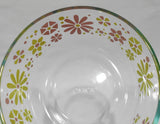❤️ NEW PYREX 4 Cup FLOWER POWER Storage Bowl RETRO FLORAL Yellow Pink Petals