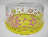 ❤️ NEW PYREX 4 Cup FLOWER POWER Storage Bowl RETRO FLORAL Yellow Pink Petals