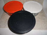 6-pc PYREX Halloween 4-Cup STORAGE BOWLS w/Covers 1-Qt Pumpkins Ghosts Bats