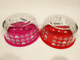 1 PYREX Love 4 CUP Storage Bowl WHITE VALENTINE HEARTS *Choose RED or PINK COVER