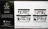❤️ 8-pc PYREX Nightmare Before Christmas HALLOWEEN Storage Set FRIGHT SPOOKY