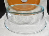 PYREX Pro Deluxe OVAL 12 Cup / 3 Qt Glass DISH & Gold Vent Cover 8501