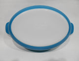 PYREX 10-oz HORIZON BLUE PIXIE Corning 700 ml AuGratin Dish Milkglass 7" Baker