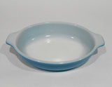 PYREX 10-oz HORIZON BLUE PIXIE Corning 700 ml AuGratin Dish Milkglass 7" Baker