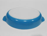 PYREX 10-oz HORIZON BLUE PIXIE Corning 700 ml AuGratin Dish Milkglass 7" Baker