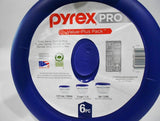 6-pc PYREX PRO 3-Qt, 5-Cup, 1.67-Cup Storage Bowls & Vent Covers BRIGHT BLUE