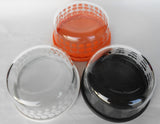 ❤️ 6-pc PYREX Halloween 4-Cup STORAGE BOWLS w/Covers 1-Qt Pumpkins, Ghosts & Bats