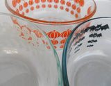 ❤️ 6-pc PYREX Halloween 4-Cup STORAGE BOWLS w/Covers 1-Qt Pumpkins, Ghosts & Bats