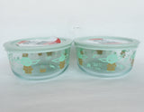 ❤️  2 Pyrex STAR WARS BABY YODA 4 Cup Storage Bowls MADALORIAN The Child Yumm & Snack