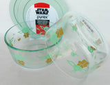❤️  2 Pyrex STAR WARS BABY YODA 4 Cup Storage Bowls MADALORIAN The Child Yumm & Snack