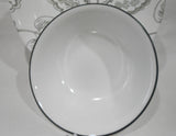 ❤️ NEW 1 Corelle REMINISCE 18-oz SOUP BOWL 6.25" Cereal Salad GRAY GREY RIM