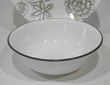 ❤️ NEW 1 Corelle REMINISCE 18-oz SOUP BOWL 6.25" Cereal Salad GRAY GREY RIM