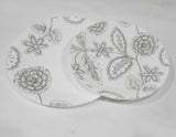 1 CORELLE Vive REMINISCE Choose: 10.25 DINNER or 8.5 LUNCH PLATE Gray Floral Motifs
