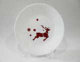 ❤️ 1 Corelle RUDOLPH 6.75"  BREAD PLATE Appetizer SANTA'S Holiday RED REINDEER
