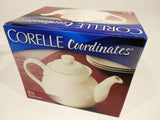 NEW Corelle SANDSTONE Beige 1 Qt. Stoneware TEAPOT Tea Pot 9.5" x 6.5"