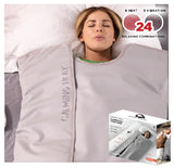 ❤️ Sharper Image FULL BODY SAUNA WRAP Spa-Like Infrared Calming Heat MASSAGE