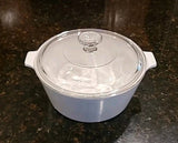 2.5 Qt. Corningware White BUFFET SERVER Casserole Pot w/Glass Cover