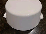 2.5 Qt. Corningware White BUFFET SERVER Casserole Pot w/Glass Cover