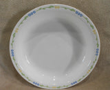 CORELLE SECRET GARDEN Vitrelle Glass PIE PLATE 10.25" Multi Dish Blue & Yellow Floral