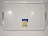 Corelle SECRET GARDEN Melamine 19x11 RECTANGULAR TRAY Serving Blue Yellow Floral