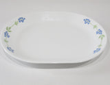 ❤️ Corelle SECRET GARDEN Choose: SERVING PLATTER or 1-Qt BOWL Tiny Blue Floral