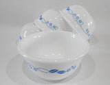 ❤️ 4 Corelle PROVINCIAL BLUE 6-oz RAMEKIN BOWLS Berry Dessert Fruit Sauce Condiment