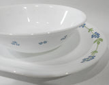 ❤️ Corelle SECRET GARDEN Choose: SERVING PLATTER or 1-Qt BOWL Tiny Blue Floral