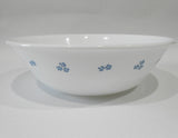❤️ 5-pc Corelle SECRET GARDEN SNACK SET Blue Floral 1-Qt Serving Bowl & 6-oz Ramekins