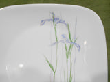 ❤️ 1 CORELLE Square SHADOW IRIS 6.5" BREAD PLATE Appetizer Asian Purple Floral