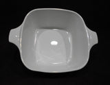 ❤️ NEW 2-pc CORNINGWARE WHITE PETITE P-43 & Plastic COVER Pyroceram Dish Pan