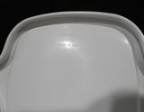 ❤️ NEW 2-pc CORNINGWARE WHITE PETITE P-43 & Plastic COVER Pyroceram Dish Pan