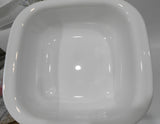 ❤️ 3-pc CORELLE Vitrelle 1.5-Qt Square SHADOW IRIS Bakeware Casserole & Covers