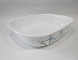 ❤️ CORELLE Vitrelle 2-Qt SHADOW IRIS Oblong Casserole Lasagna Bake Dish BAKEWARE