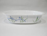 ❤️ CORELLE Vitrelle 2-Qt SHADOW IRIS Oblong Casserole Lasagna Bake Dish BAKEWARE
