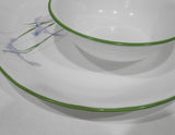 ❤️ HTF Corelle SHADOW IRIS 6.25" Coupe 18-oz SOUP BOWL Cereal Salad Green Rim