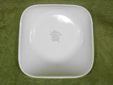 ❤️ CORELLE Square SHADOW IRIS 22-oz Soup Cereal BOWL *Purple Floral Pattern Inside