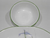 ❤️ HTF Corelle SHADOW IRIS 6.25" Coupe 18-oz SOUP BOWL Cereal Salad Green Rim