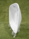 ❤️ CORELLE Square SHADOW IRIS 10-oz DESSERT Sauce BOWL *Purple Floral Pattern Inside