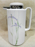 NEW Corelle Corning SHADOW IRIS 1-Qt SERVING CARAFE Thermal Hot Cold Coffee Tea