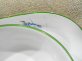 HTF NEW 1 Corelle SHADOW IRIS 28-oz Super SOUP BOWL 6.25"x3" Cereal Salad Green Rim