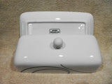 Corelle SIMPLE LINES Porcelain COVERED BUTTER DISH Sweeping Black Arcs