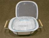 ❤️ 4-pc Corningware SIMPLYLITE 1.5-Qt SQUARE Casserole Bake Dish, Covers, Cradle